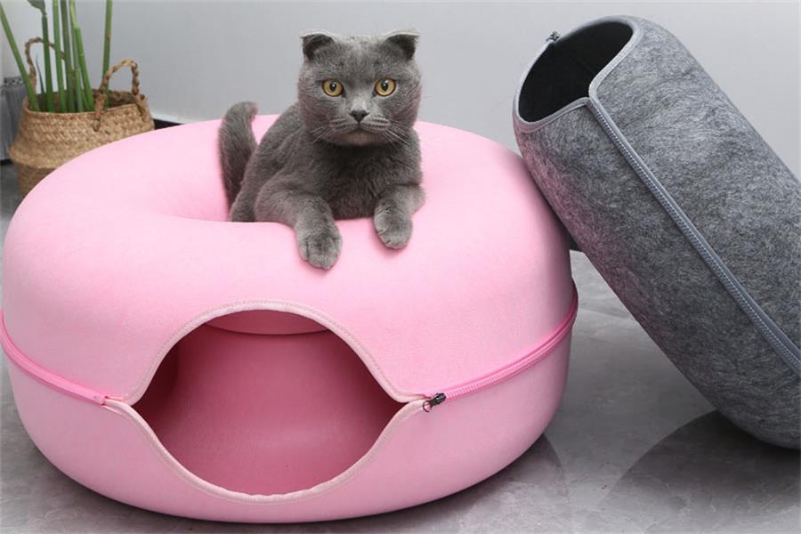 mascota perro gato cueva cama iglú