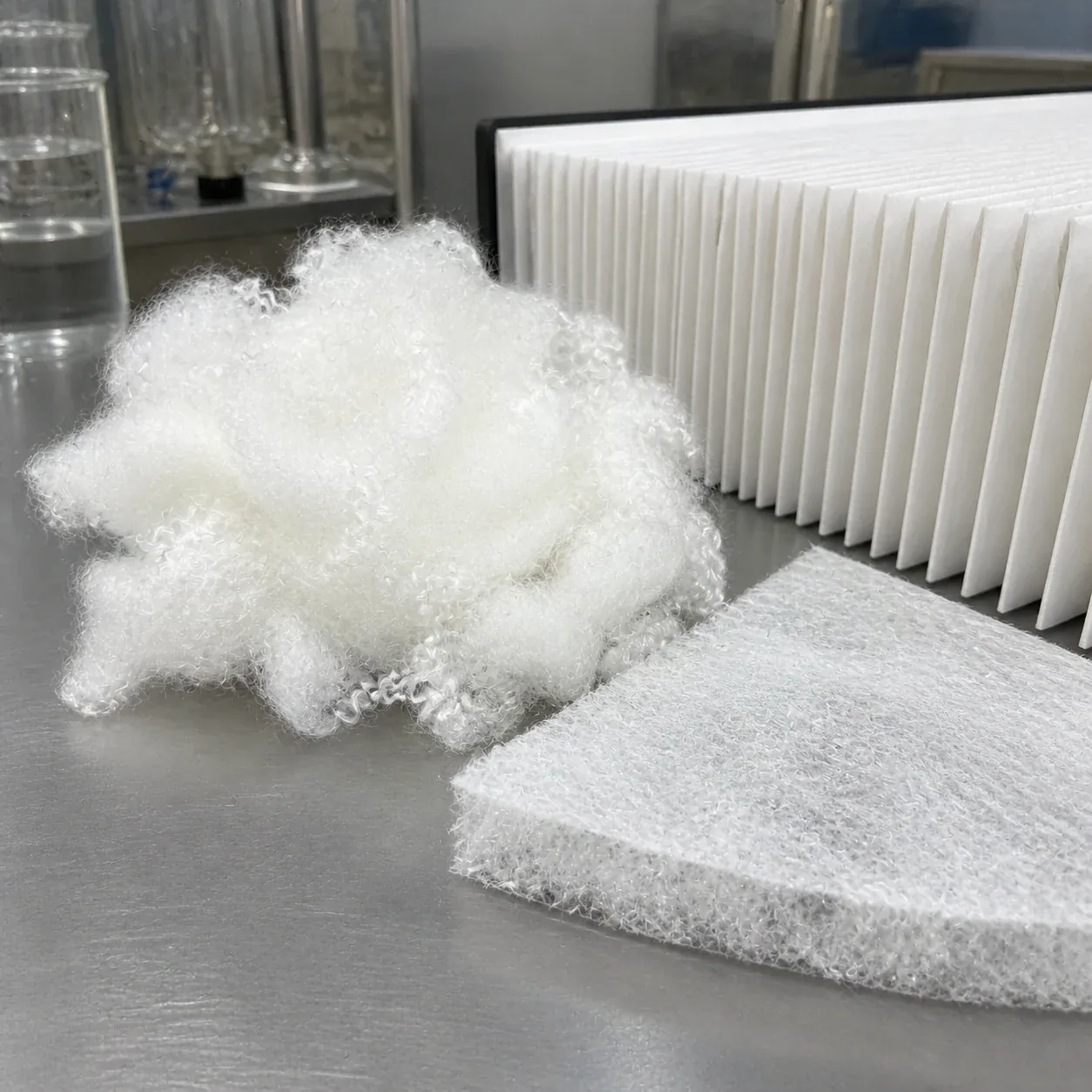 thermally-bonded-filter-media